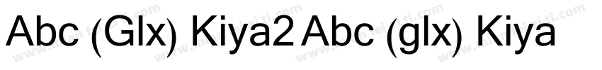 Abc (Glx) Kiya2 Abc (glx) Kiya2字体转换